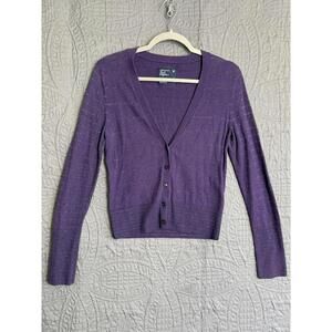 Vtg Y2K American Eagle Cardigan Sweater Small Purple Bella Swan Vampire‎ Diaries